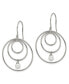 ფოტო #2 პროდუქტის Stainless Steel Polished Imitation Pearl Dangle Earrings
