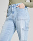 ფოტო #4 პროდუქტის Women's High Rise Utility Denim Jeans