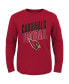 ფოტო #1 პროდუქტის Big Boys Cardinal Arizona Cardinals Showtime Long Sleeve T-shirt