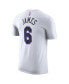 Фото #2 товара Men's LeBron James White Los Angeles Lakers 2022/23 City Edition Name and Number T-shirt