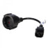 Фото #1 товара Akyga AK-PC-10A - 0.15 m - CEE7/4 - 250 V - 10 A - Black