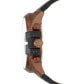 ფოტო #2 პროდუქტის Men's Chronograph Mega Chief Black Leather Strap Watch 51mm