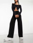 Фото #3 товара Only wide leg trouser in black