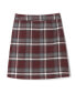 ფოტო #2 პროდუქტის Big Girls Adjustable Waist Plaid Two-Tab Scooter Plaid Skirt