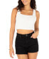 Фото #1 товара Junior's Cropped Tracy Tank Top