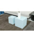 Nesting Table Set Of 2 MDF Side Table Blue