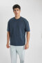 Erkek T-shirt B4933ax/nv164 Navy