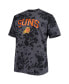 Фото #3 товара Men's Black Phoenix Suns Big and Tall Marble Dye Tonal Performance T-shirt