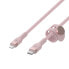 Фото #2 товара Кабель USB-C—Lightning Belkin CAA011BT1MPK 1 m Розовый