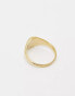 Seol + Gold 18ct gold vermeil oval signet ring