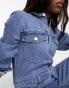 Monki denim boilersuit in blue wash