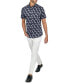 Men's Regular-Fit Non-Iron Performance Stretch Palm-Print Button-Down Shirt