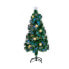 Christmas Tree with Star LED Light Metal Green Plastic