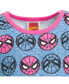 Girls Spider-Man Spider-Girl French Terry Skater Dress to Синий, 7-8 - фото #4