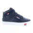 Фото #1 товара Fila V-10 Lux 1CM00881-422 Mens Blue Leather Lifestyle Sneakers Shoes 7