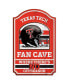 Фото #1 товара Texas Tech Red Raiders 11'' x 17'' Fan Cave Wood Sign