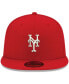 Фото #3 товара Men's Red New York Mets Logo White 59FIFTY Fitted Hat