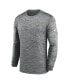 Men's Anthracite Los Angeles Chargers Velocity Long Sleeve T-shirt