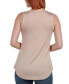 ფოტო #2 პროდუქტის V-Neck Tunic Tank Top with Round Hemline