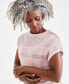 Фото #3 товара Women's Lurex Mixed-Stitch Dolman-Sleeve Sweater, Created for Macy's