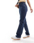 Фото #4 товара Weekday Rowe extra high waist regular fit straight leg jeans in sapphire blue