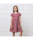 ფოტო #7 პროდუქტის Girls' Short Sleeve Button Back Schoolgirl Dress, Infant