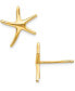 ფოტო #1 პროდუქტის Starfish Stud Earrings in 14k Gold