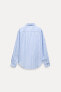 Zw collection striped poplin shirt