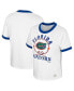 Фото #1 товара Women's x Wrangler White Distressed Florida Gators Freehand Ringer T-shirt