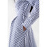 SALSA JEANS Striped Asymmetric Midi Dress