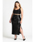 ფოტო #3 პროდუქტის Plus Size Sequin Dress W Hardware Detail