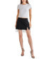 ფოტო #4 პროდუქტის Women's Fringe-Trimmed Slit-Front Mini Skirt