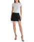 Women's Fringe-Trimmed Slit-Front Mini Skirt