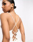 Фото #4 товара Pieces Bride To Be satin cowl neck cami top in white