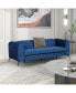 Фото #10 товара 85.5" Velvet Upholstered Sofa With Sturdy Metal Legs, Modern Sofa Couch With Button Tufted