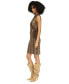 ფოტო #3 პროდუქტის Women's Snakeskin-Print Faux-Wrap Dress