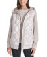 ფოტო #5 პროდუქტის Women's Quilted Curved Hem Puffer Vest with Pop Mesh Lining