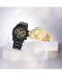 ფოტო #4 პროდუქტის Men's Bold Verso Swiss Quartz Chronograph Ionic Plated Black Steel Bracelet Watch 44mm