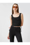 Топ Koton LaceUp Crop Atlet