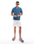 Фото #3 товара Hollister short sleeve revere collar texture shirt boxy fit in mid blue