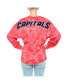 Women's Red Washington Capitals Crystal-Dye Long Sleeve T-shirt