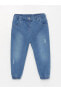 Фото #1 товара LCW baby Beli Lastikli Kız Bebek Jogger Jean Pantolon