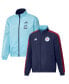 Фото #2 товара Men's Navy and Light Blue Chicago Fire 2023 On-Field Anthem Full-Zip Reversible Team Jacket