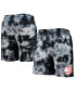 Фото #1 товара Men's Black Atlanta Hawks Fleece Tie-Dye Shorts