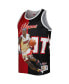 Men's Dwyane Wade Black and Red Miami Heat Sublimated Player Tank Top Красно-черный, S - фото #3