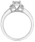 ფოტო #4 პროდუქტის Diamond Promise Ring in 10k White gold (1/4 ct. t.w.)