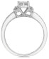 Фото #4 товара Diamond Promise Ring in 10k White gold (1/4 ct. t.w.)