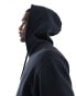 Hollister relaxed fit hoodie with side seam zip in black