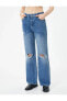 Kadın Jean Pantolon Indigo 4sal40095md Eve Jeans