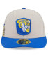ფოტო #4 პროდუქტის Men's Stone, Royal Los Angeles Rams 2023 Salute To Service Low Profile 59FIFTY Fitted Hat